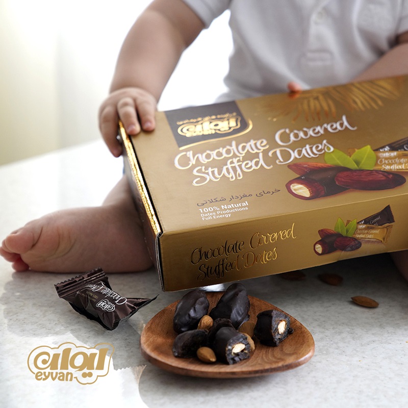 خرمای شکلاتی مغزدار نسکافه ایوان